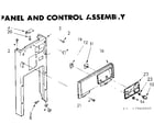 Kenmore 6657464000 panel and control assembly diagram
