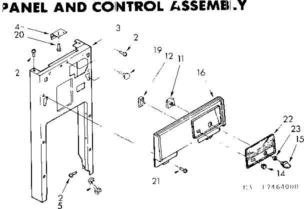 Panel and control assembly