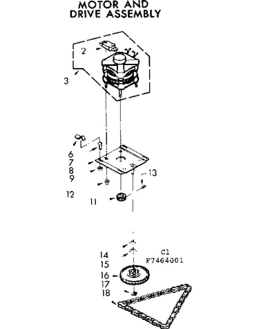 Motor and drive assembly
