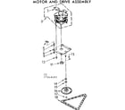 Kenmore 6657464002 motor and drive assembly diagram