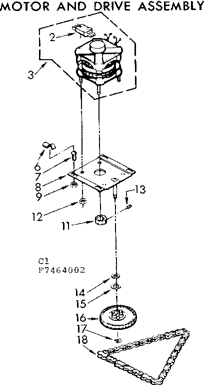 Motor and drive assembly