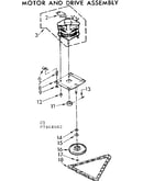 Motor and drive assembly