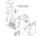 Kenmore 6657464002 container assembly diagram