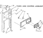 Kenmore 6657464002 panel and control assembly diagram