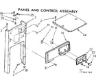 Kenmore 6657464100 panel and control asm diagram