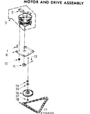 Motor and drive assembly