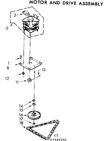 Motor and drive assembly