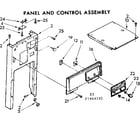 Kenmore 6657464101 panel and control assembly diagram