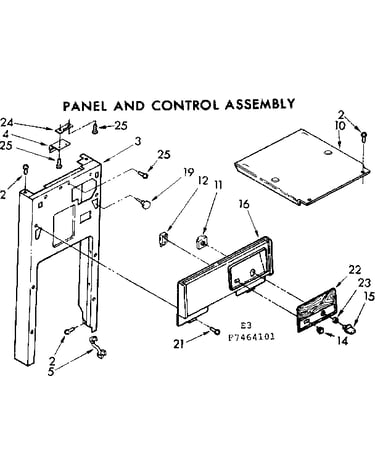 Panel and control assembly