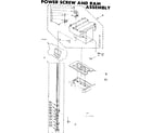 Kenmore 6657465000 power screw and ram assembly diagram