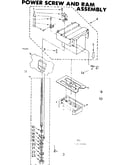 Power screw and ram assembly
