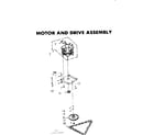 Kenmore 6657465000 motor and drive assembly diagram