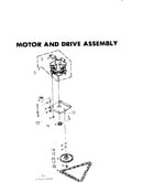Motor and drive assembly