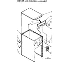 Kenmore 6657465001 cabinet and control assembly diagram