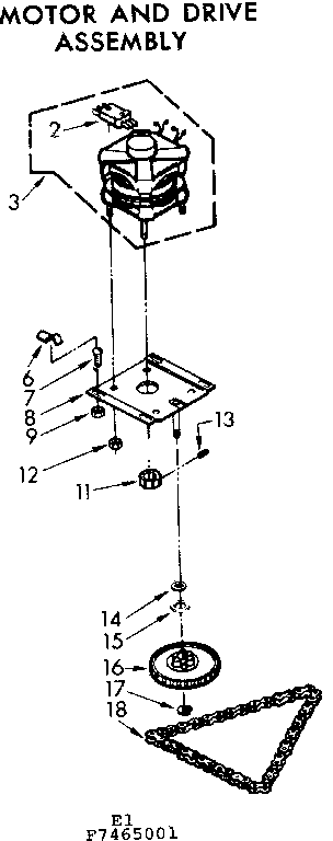 MOTOR AND DRIVE ASSEMBLY