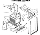 Kenmore 6657466000 container assembly diagram