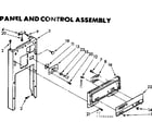 Kenmore 6657466000 panel and control assembly diagram