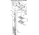 Kenmore 6657466001 power screw and ram assembly diagram