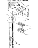 Power screw and ram assembly