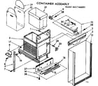 Kenmore 6657466001 container assmebly diagram