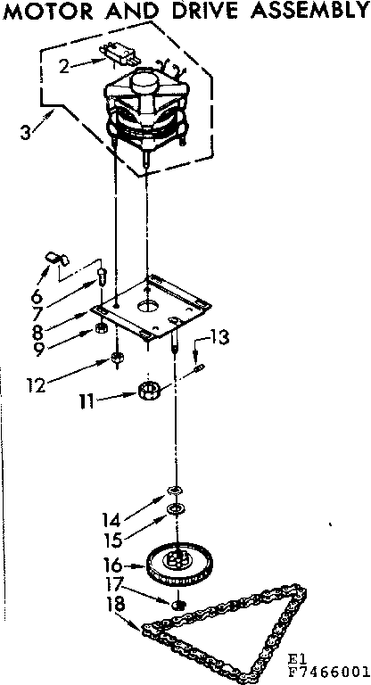 Motor and drive assembly