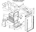 Kenmore 6657466002 container assembly diagram