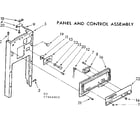 Kenmore 6657466002 panel and control assembly diagram