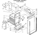 Kenmore 6657466100 container assembly diagram