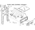 Kenmore 6657466100 panel and control assembly diagram