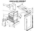 Kenmore 6657467000 container assembly diagram