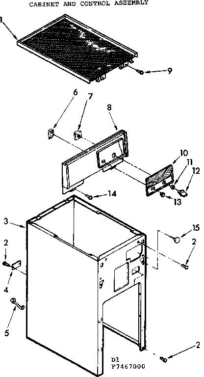Cabinet and control assembly