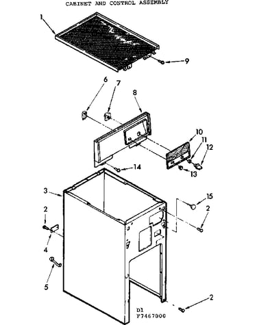 Cabinet and control assembly