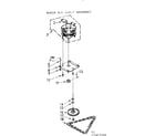 Kenmore 6657467000 motor and drive assembly diagram