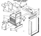 Kenmore 6657467001 container assembly diagram