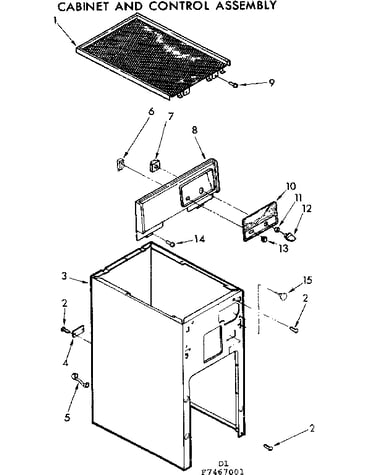 Cabinet and control assembly