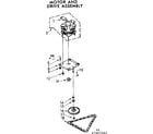 Kenmore 6657467001 motor and drive assembly diagram
