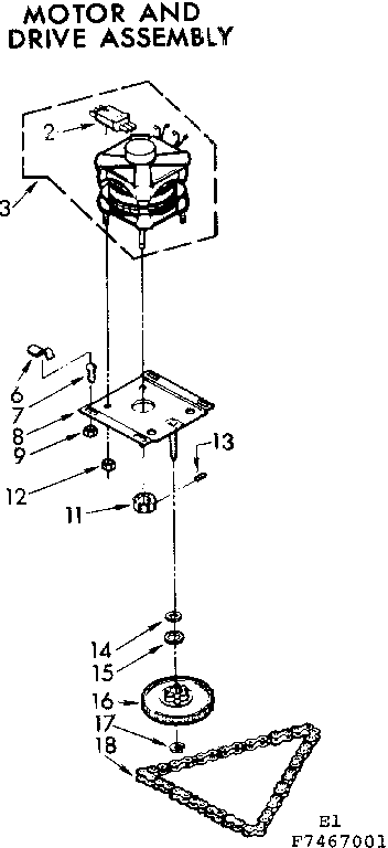 Motor and drive assembly