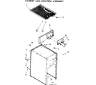 Kenmore 6657467101 cabinet and control assembly diagram