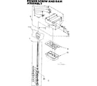 Kenmore 6657469000 power screw and ram assembly diagram