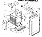 Kenmore 6657469000 container assembly diagram