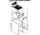 Kenmore 6657469000 cabinet and control assembly diagram
