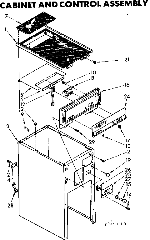 Cabinet and control assembly