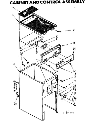 Cabinet and control assembly