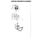 Kenmore 6657469000 motor and drive assembly diagram