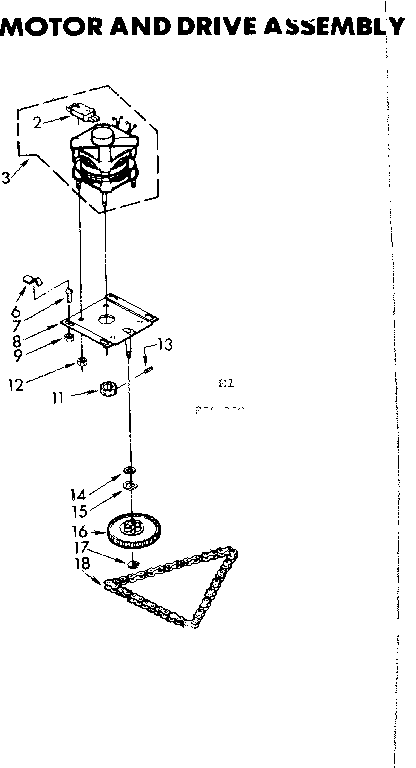 Motor and drive assembly