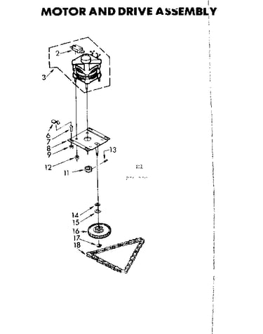 Motor and drive assembly