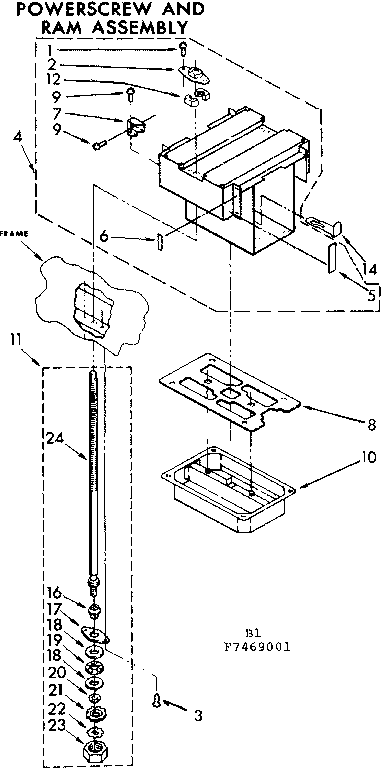 POWERSCREW AND RAM ASSEMBLY