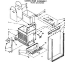 Kenmore 6657469001 container assembly diagram