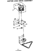 Motor and drive assembly