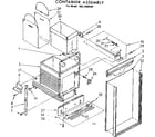 Kenmore 6657469100 container assembly diagram